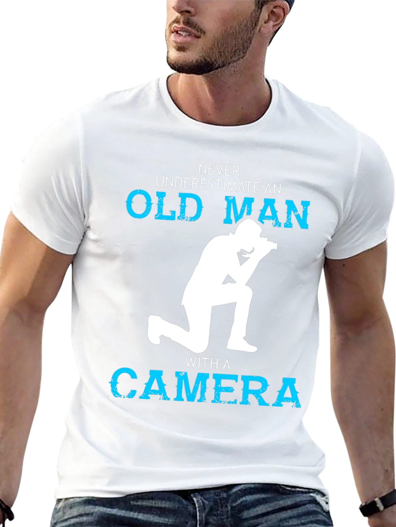 Never Underestimate Old Man T-Shirt