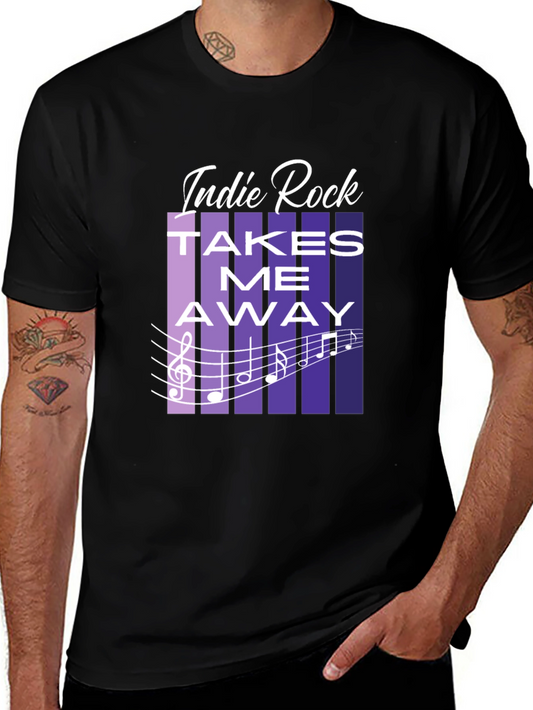 Indie Rock Takes Me Away Graphic T-Shirt