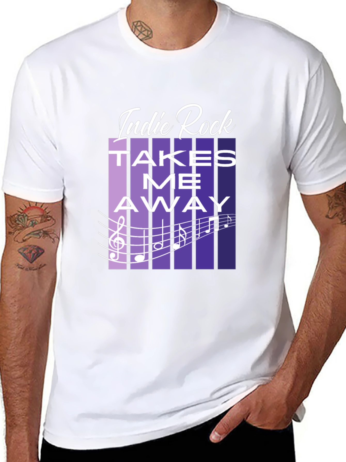 Indie Rock Takes Me Away Graphic T-Shirt