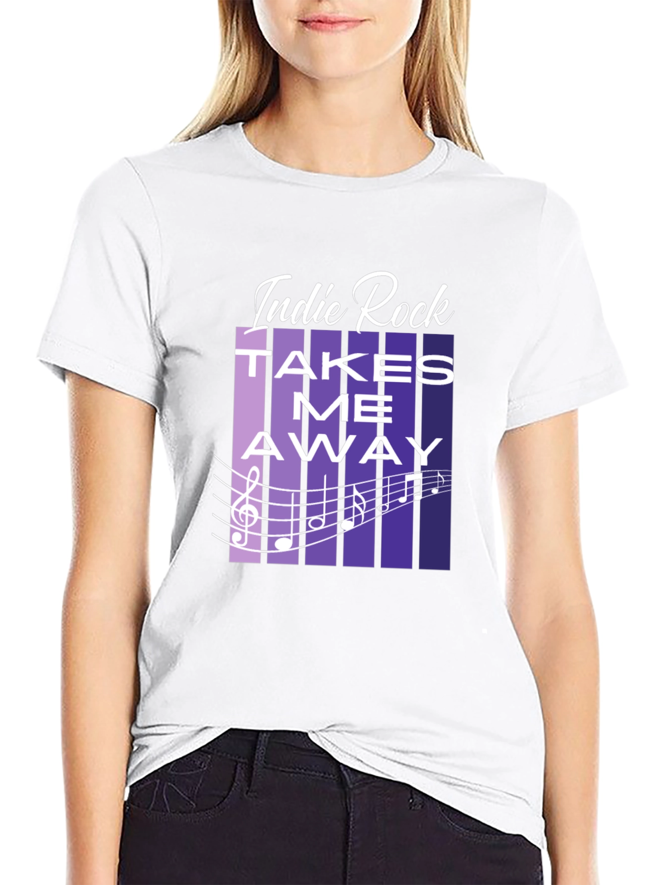 Indie Rock Takes Me Away Graphic T-Shirt