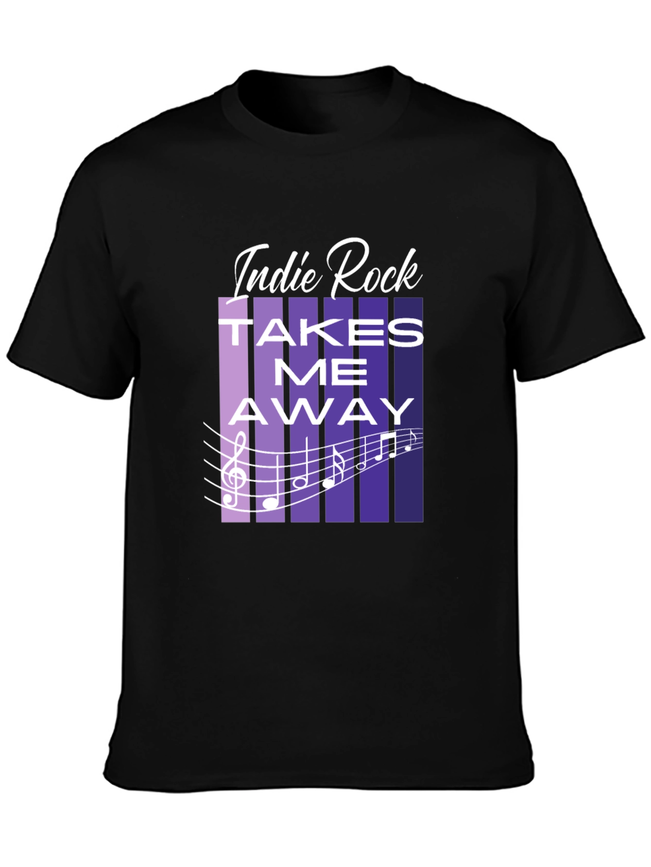 Indie Rock Takes Me Away Graphic T-Shirt