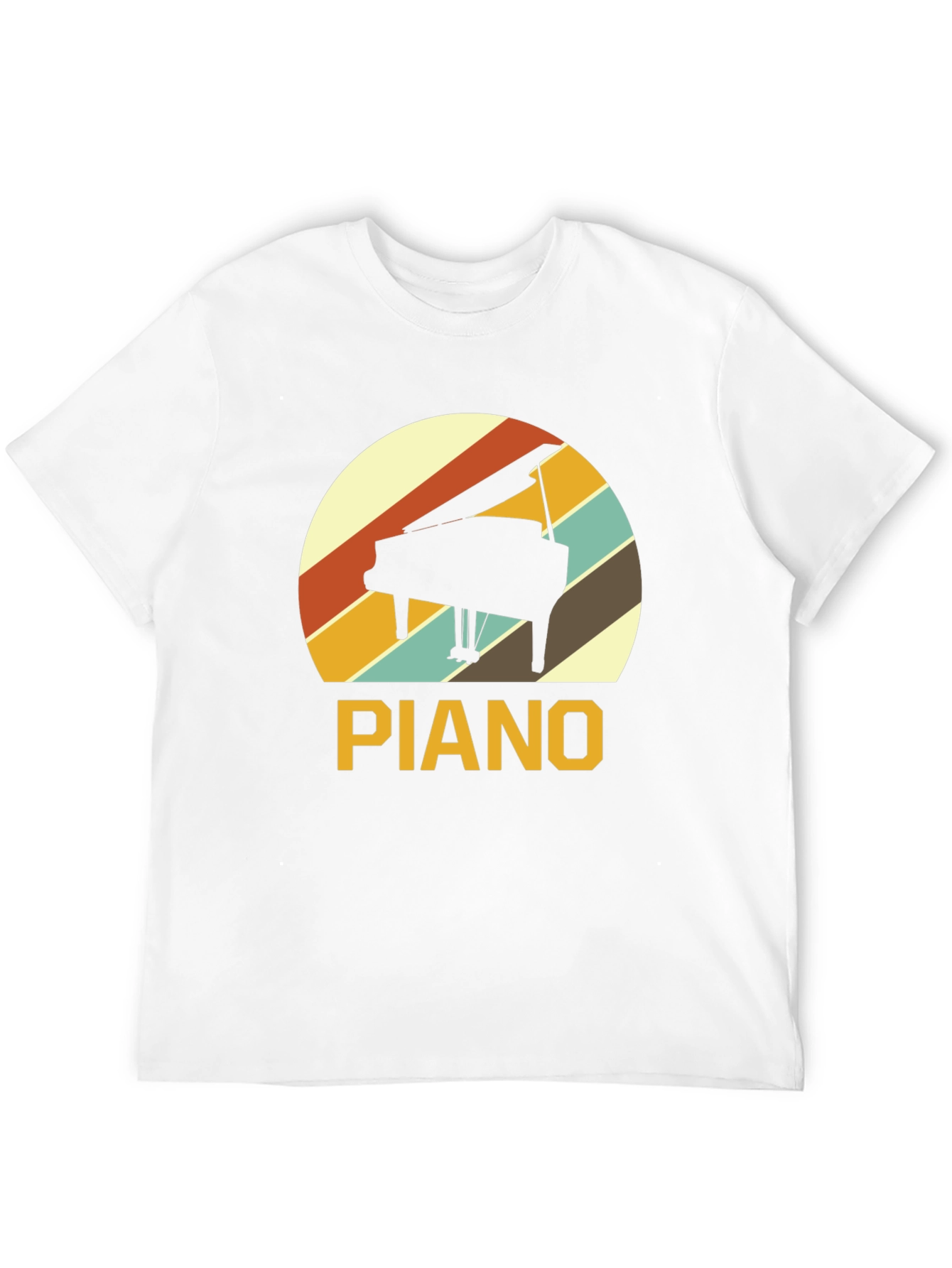 Retro Piano T-Shirt - Music Lover Tee