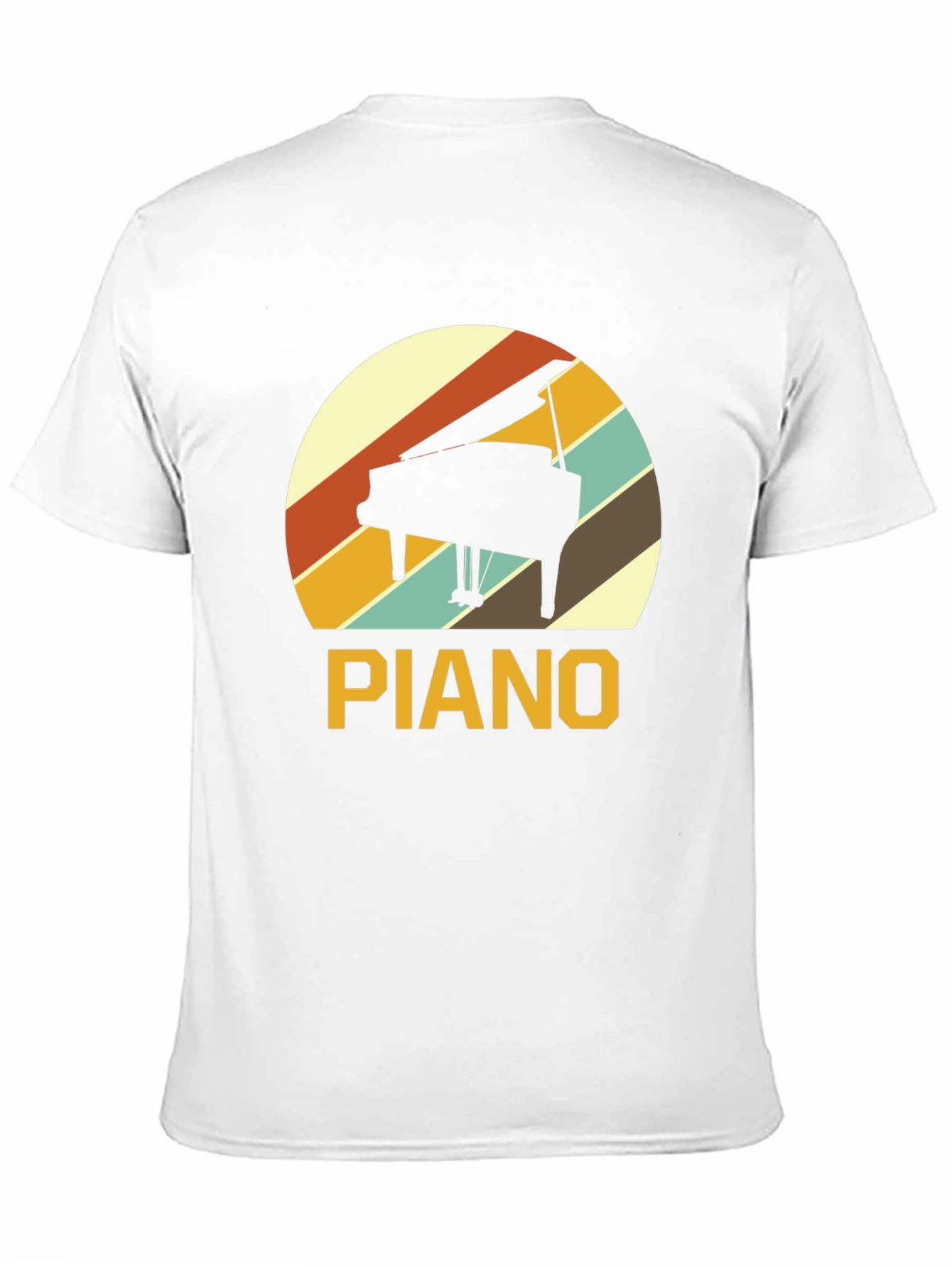 Retro Piano T-Shirt - Music Lover Tee