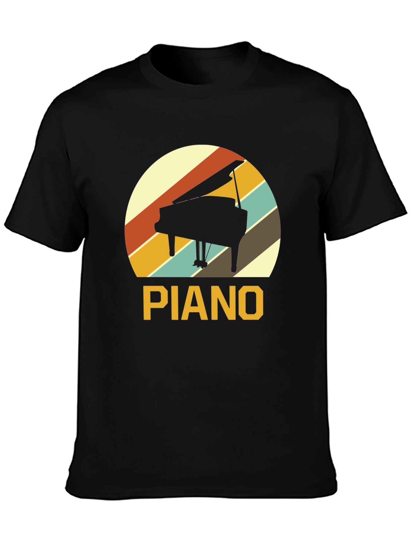 Retro Piano T-Shirt - Music Lover Tee