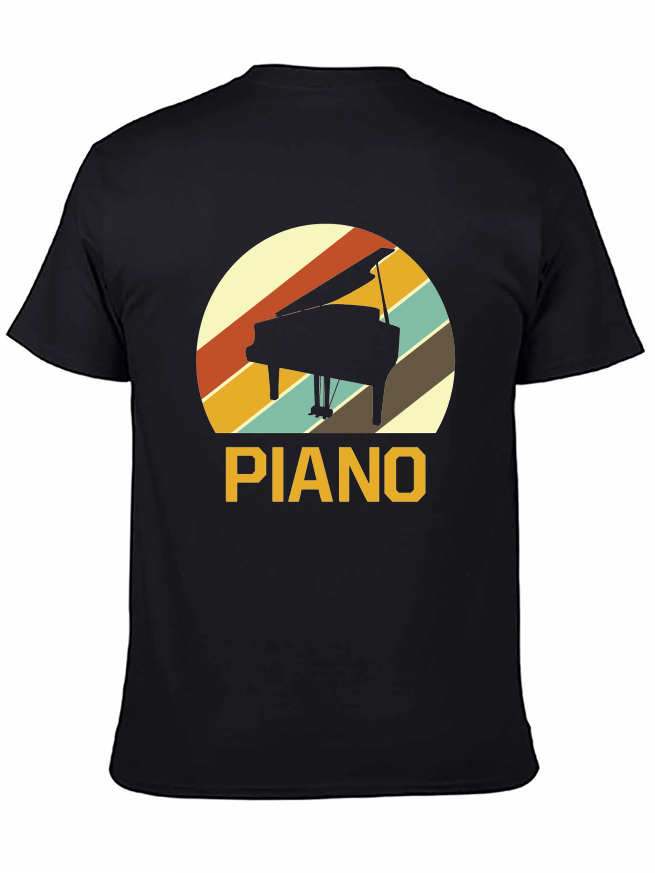 Retro Piano T-Shirt - Music Lover Tee