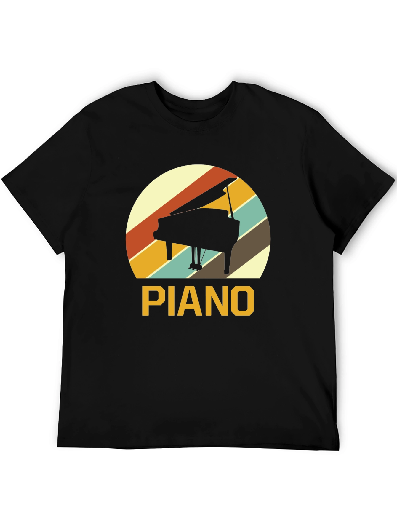 Retro Piano T-Shirt - Music Lover Tee