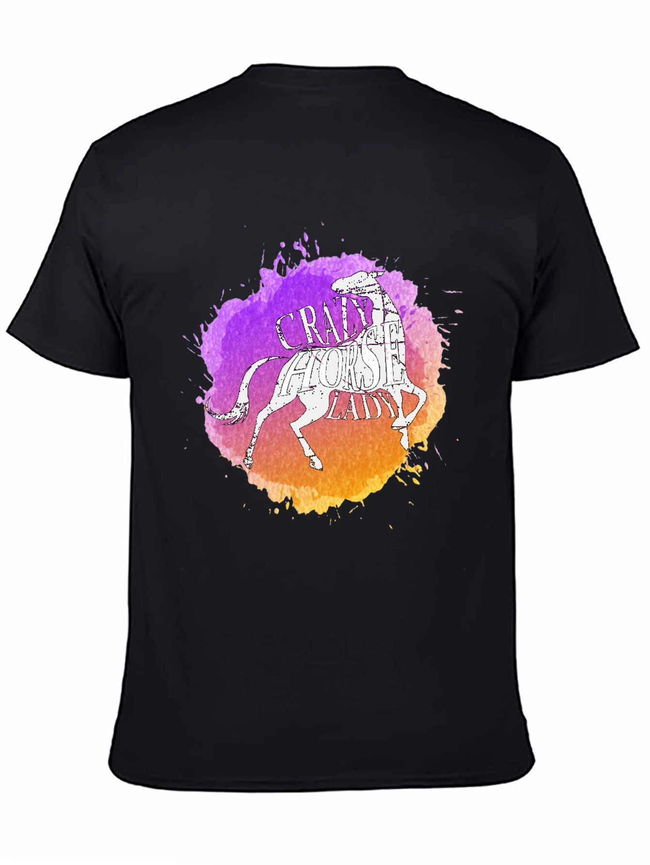 Crazy Horse Lady Graphic Tee - Black