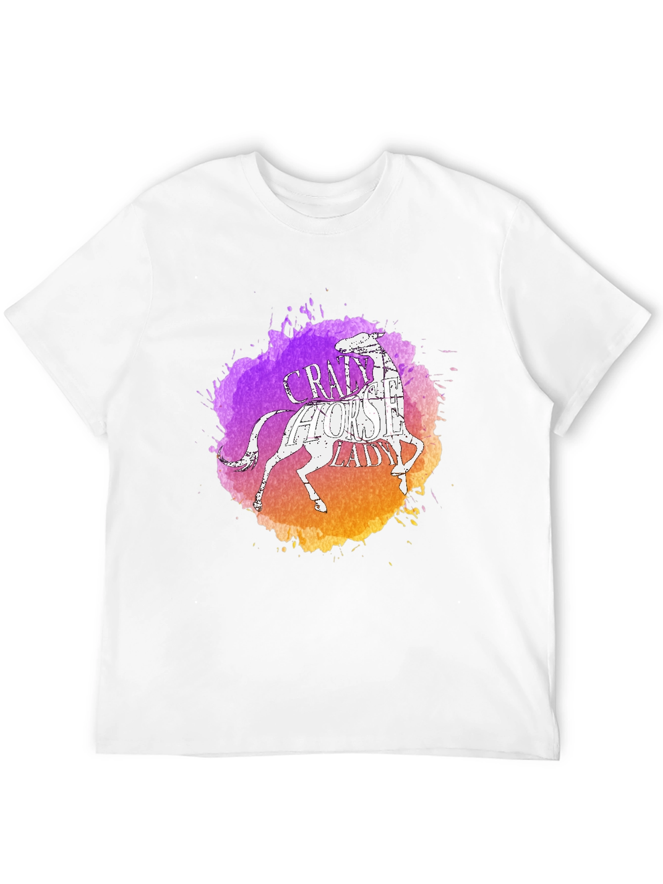 Crazy Horse Lady Graphic Tee - Black