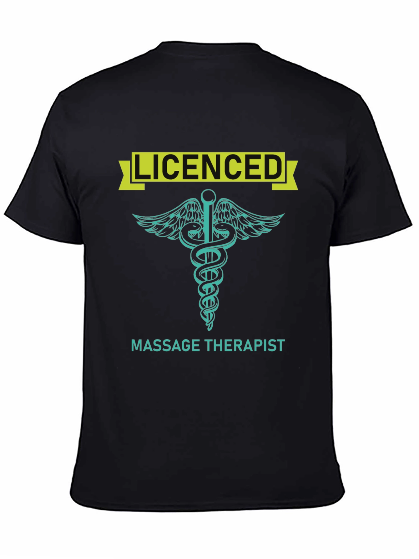 Licensed Massage Therapist T-Shirt - Medical Caduceus Design