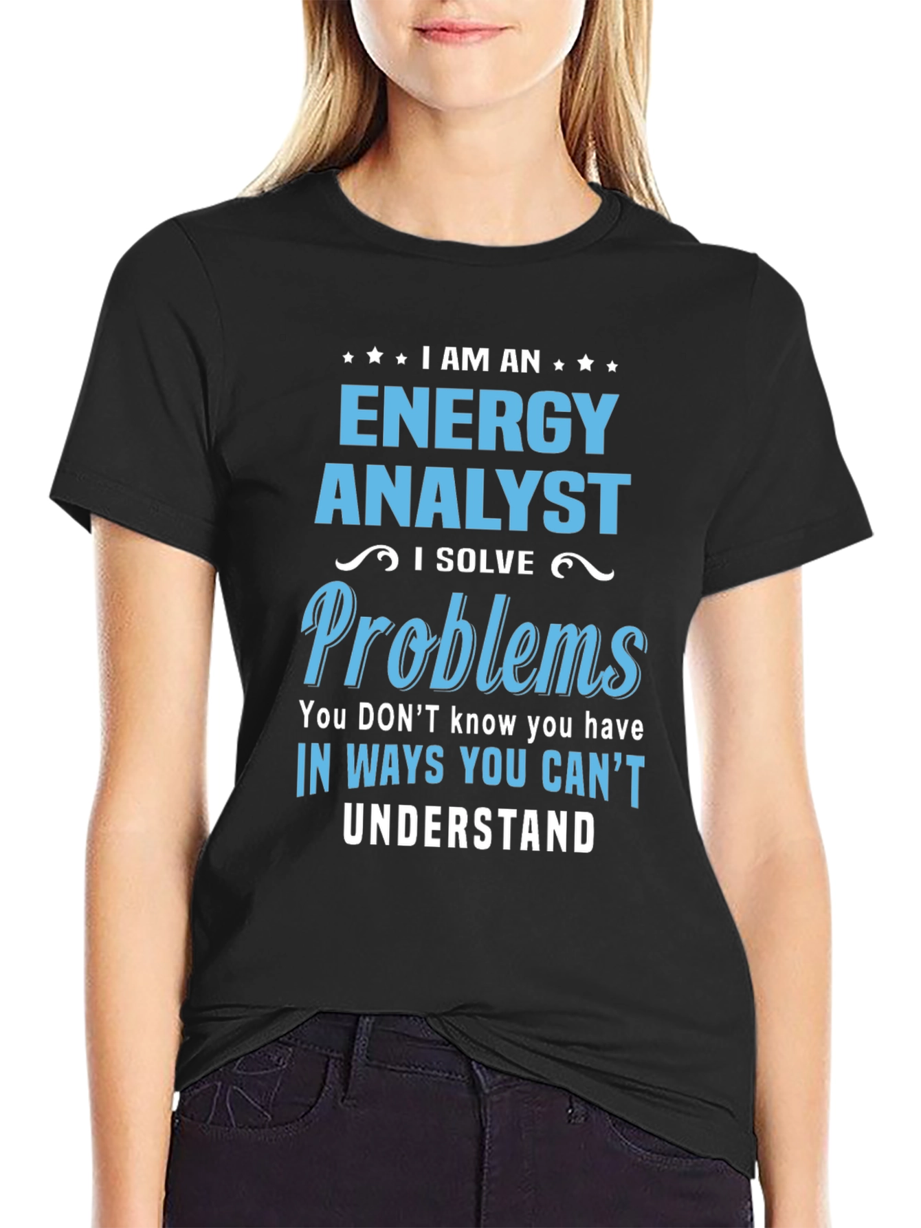 Energy Analyst Problem Solver Graphic T-Shirt
