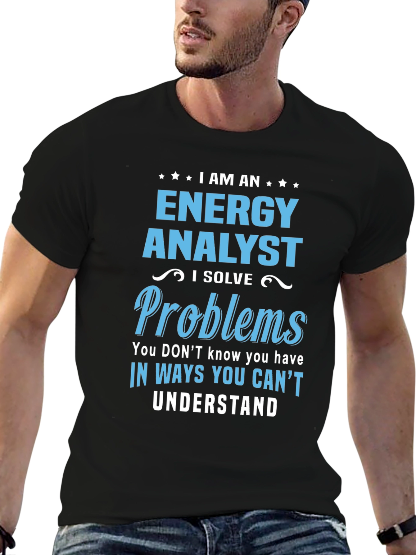 Energy Analyst Problem Solver Graphic T-Shirt