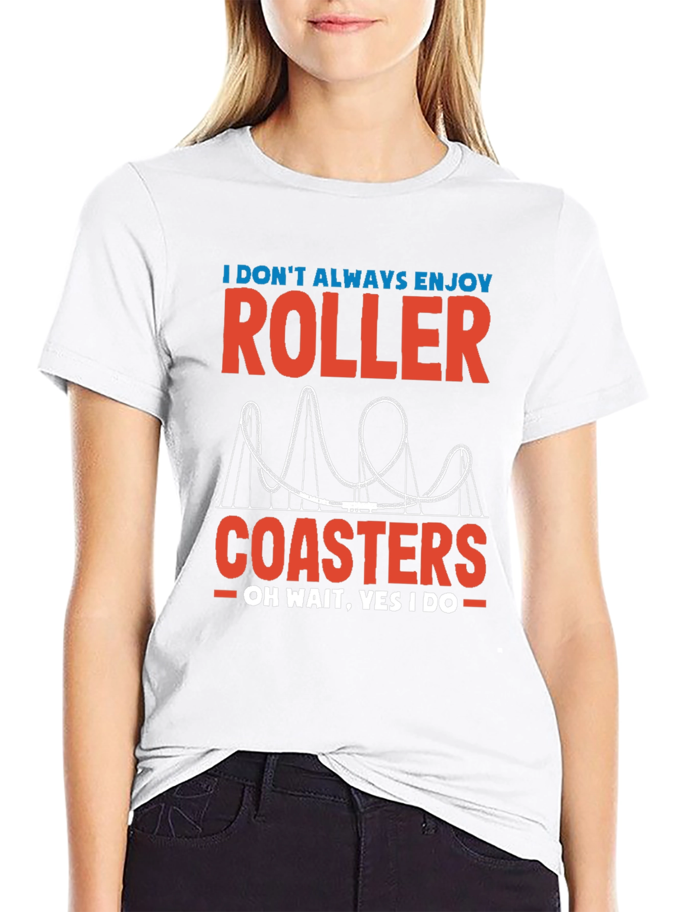 Roller Coaster Graphic Tee - Enjoy the Ride!