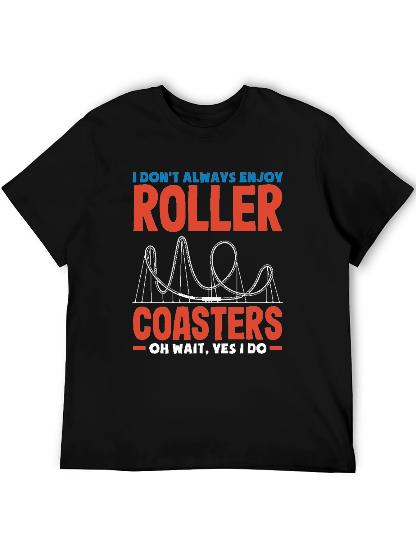 Roller Coaster Graphic Tee - Enjoy the Ride!