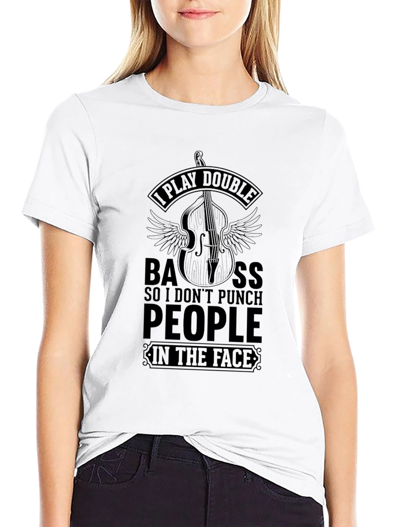 Double Bass Player Humor Graphic Tee