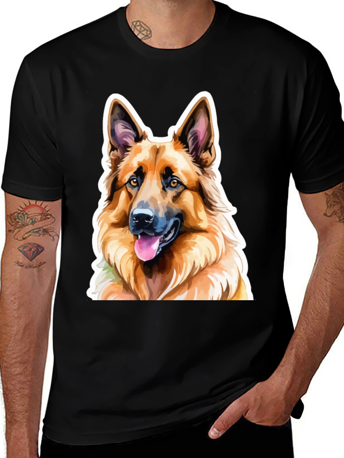 German Shepherd Graphic Tee - Dog Lovers Shirt