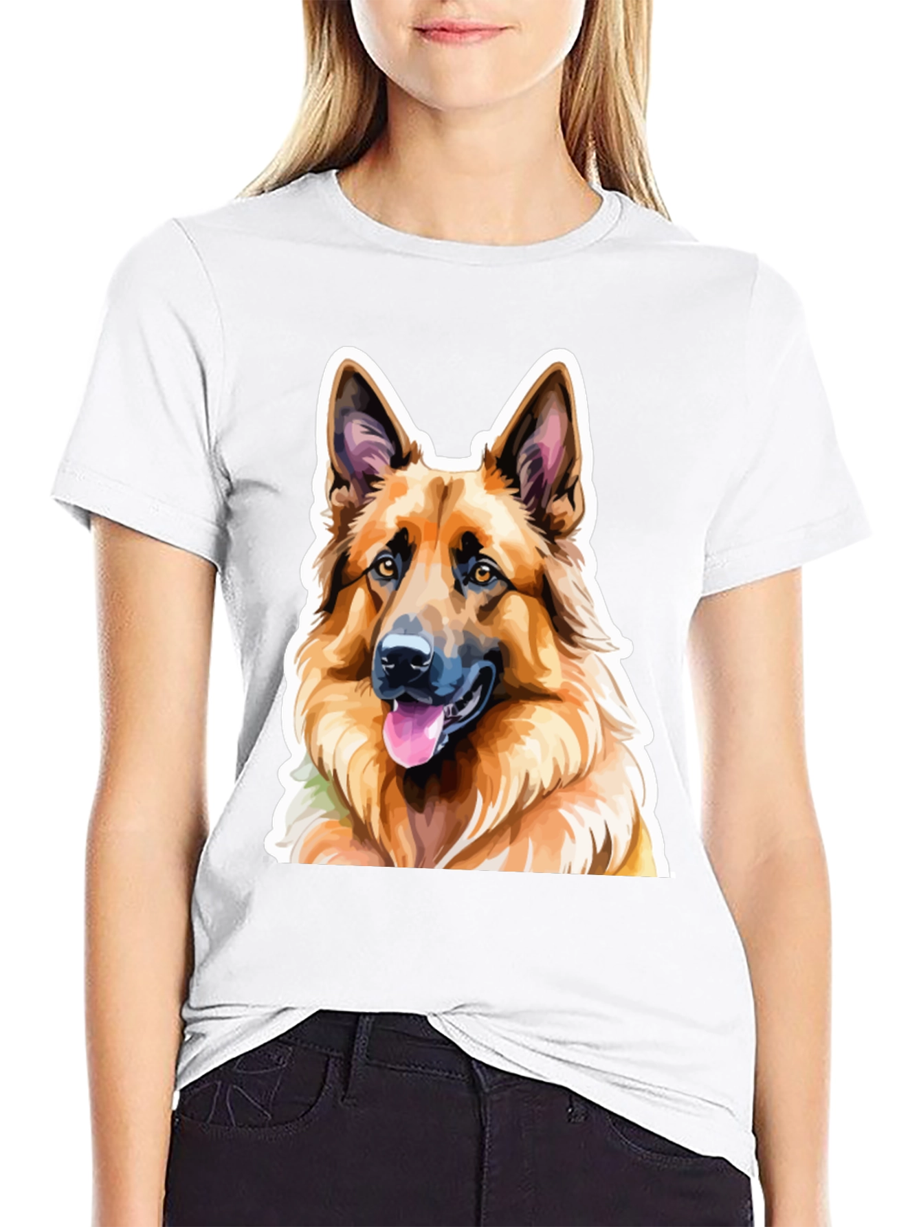 German Shepherd Graphic Tee - Dog Lovers Shirt