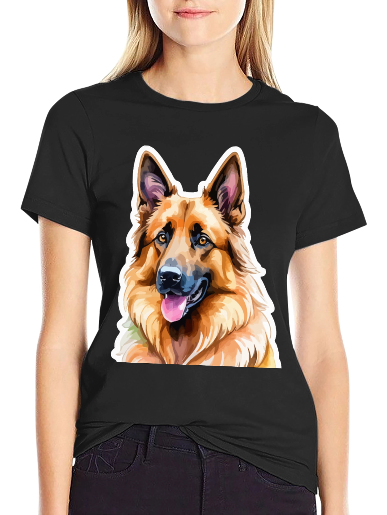 German Shepherd Graphic Tee - Dog Lovers Shirt