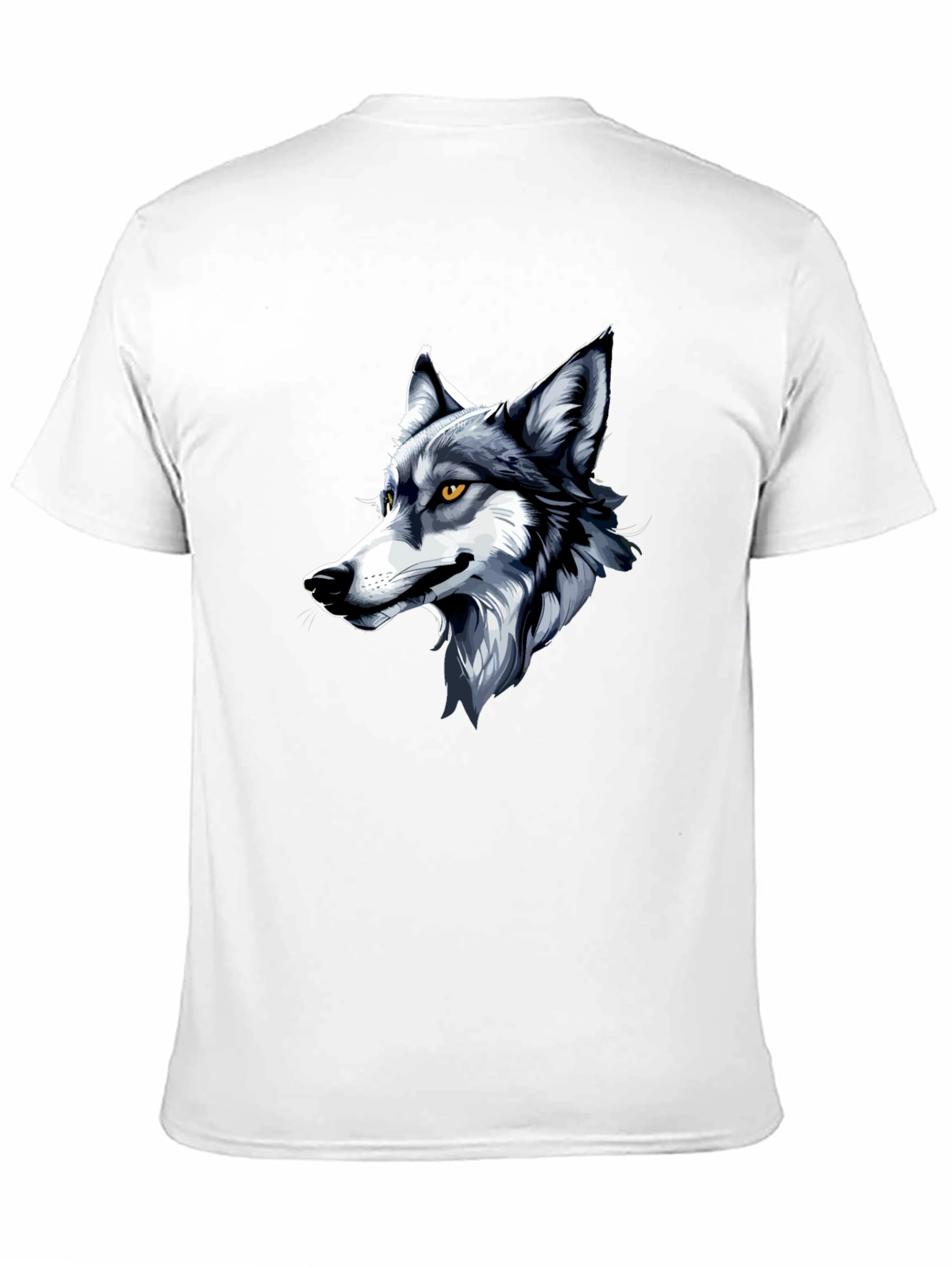 Cool Wolf Graphic Tee - Black Cotton Shirt