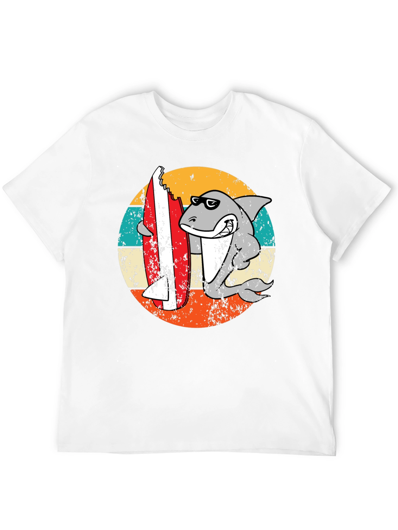 Shark Surfboard Bite T-Shirt