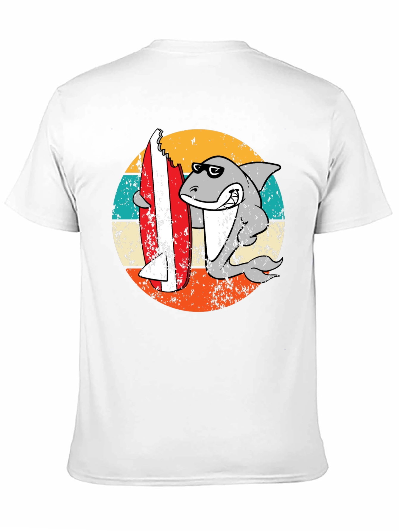 Shark Surfboard Bite T-Shirt