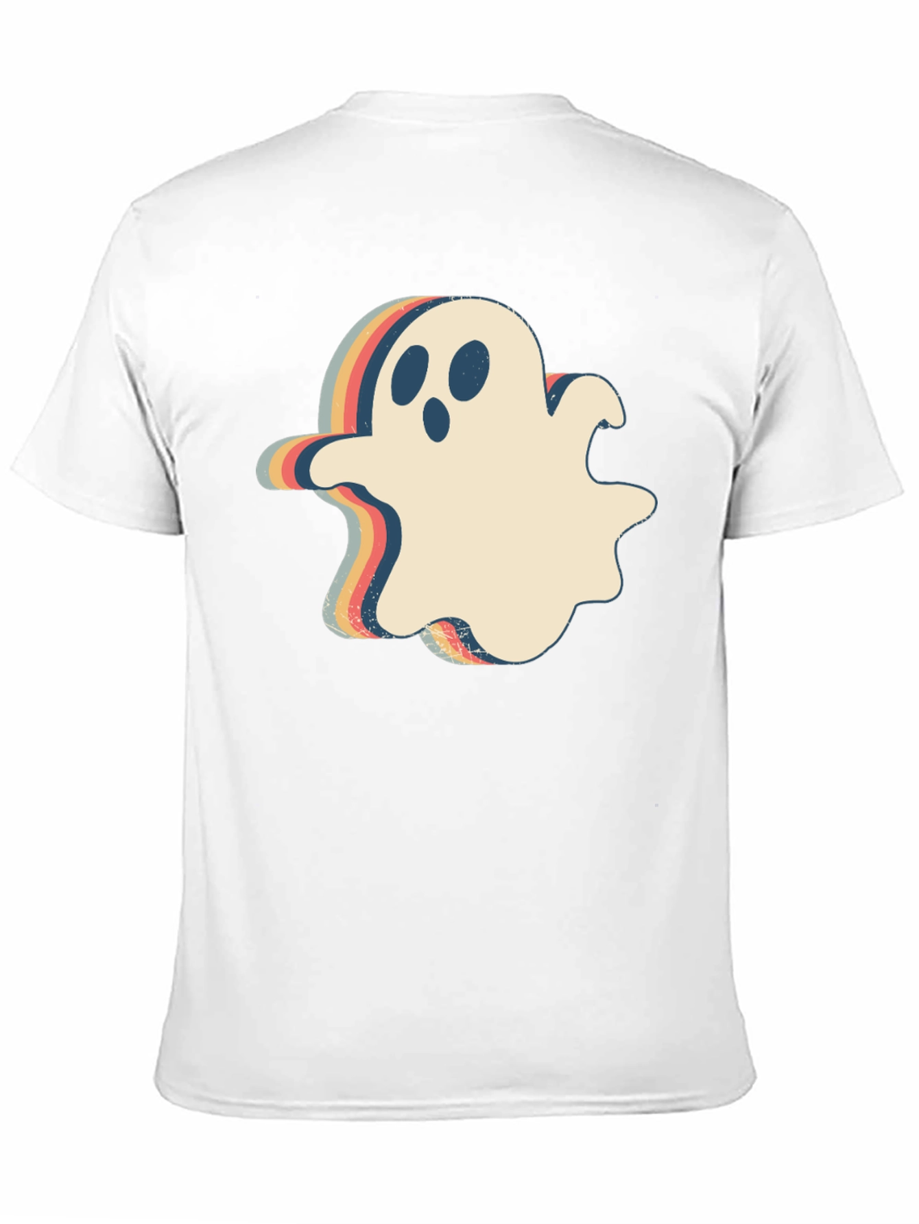 Retro Halloween Ghost Graphic T-Shirt
