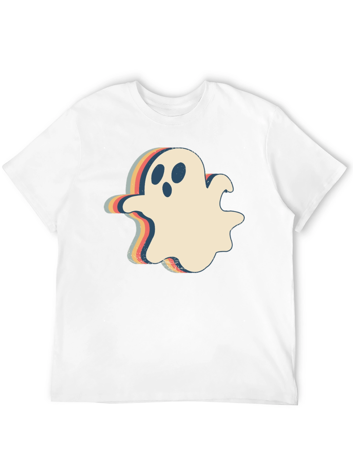 Retro Halloween Ghost Graphic T-Shirt