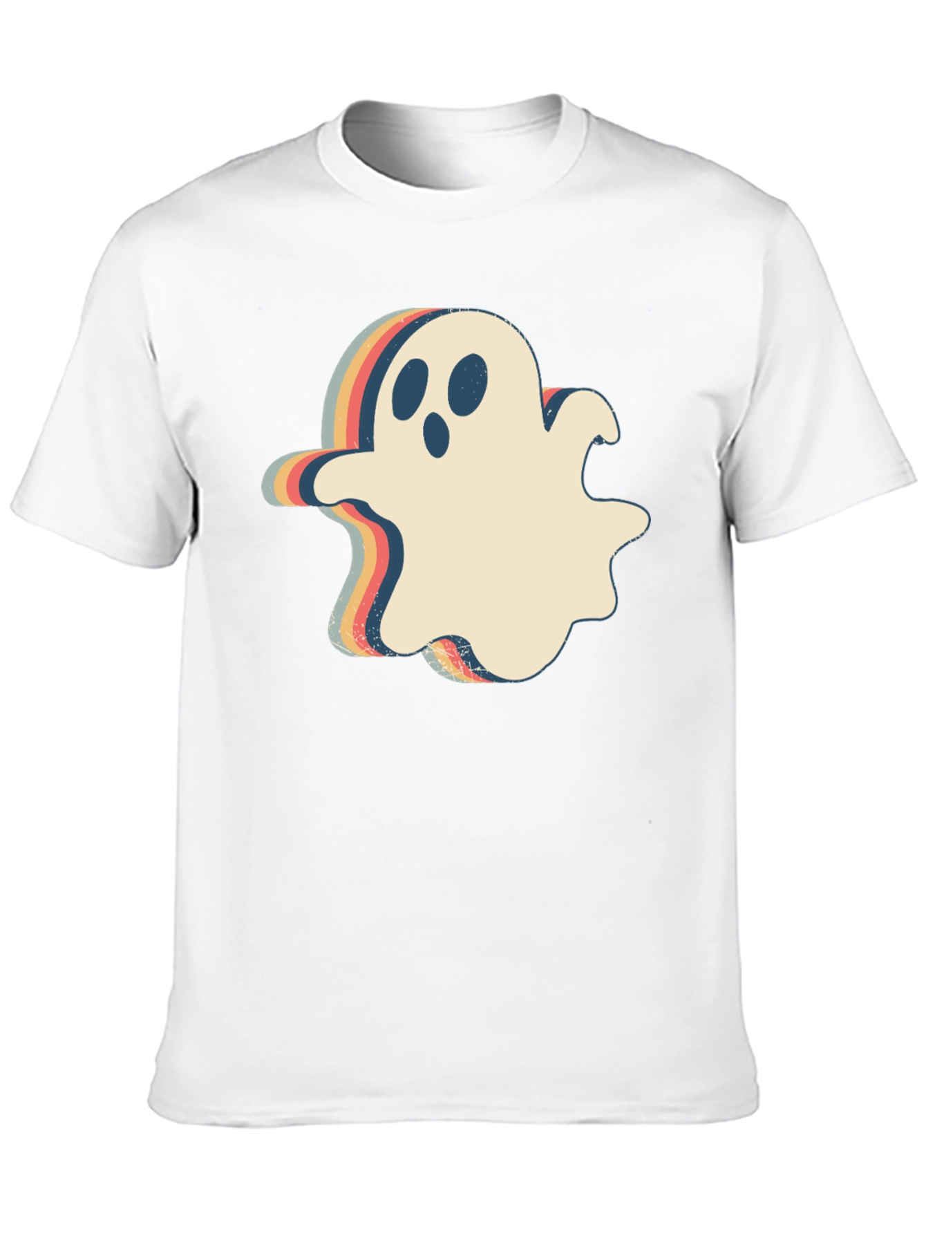 Retro Halloween Ghost Graphic T-Shirt