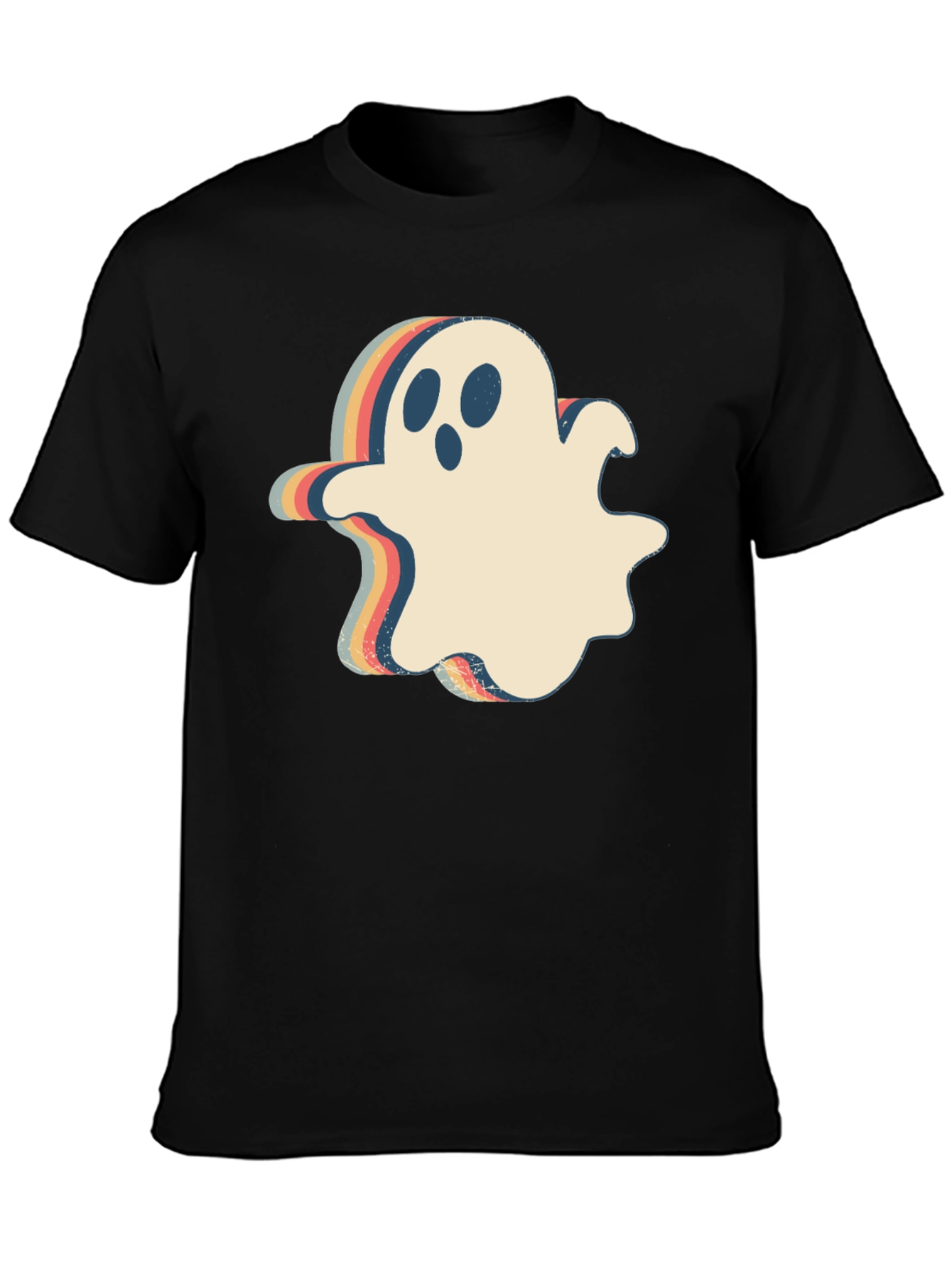 Retro Halloween Ghost Graphic T-Shirt