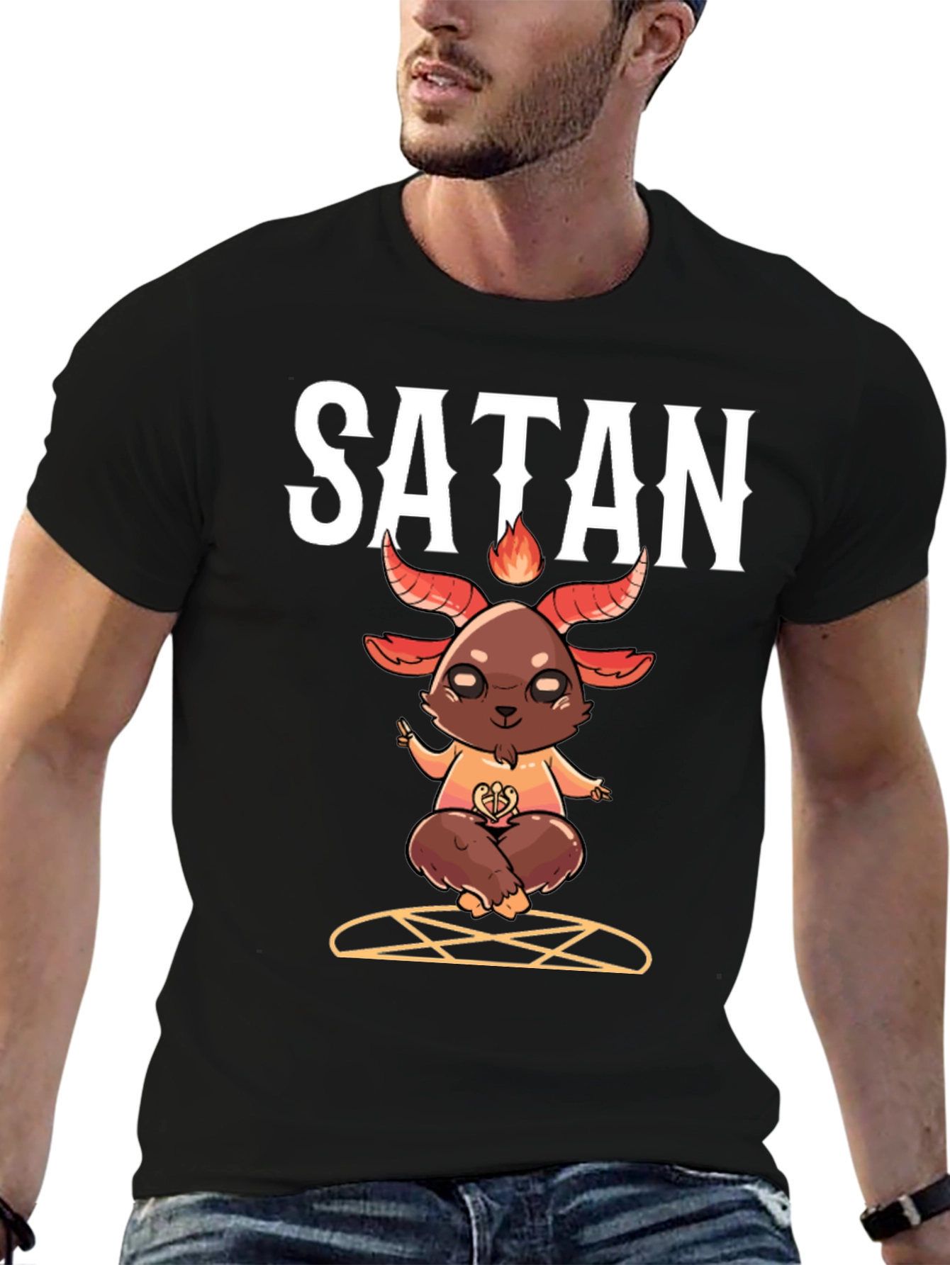 Satan Goat T-Shirt - Occult Cute Demon