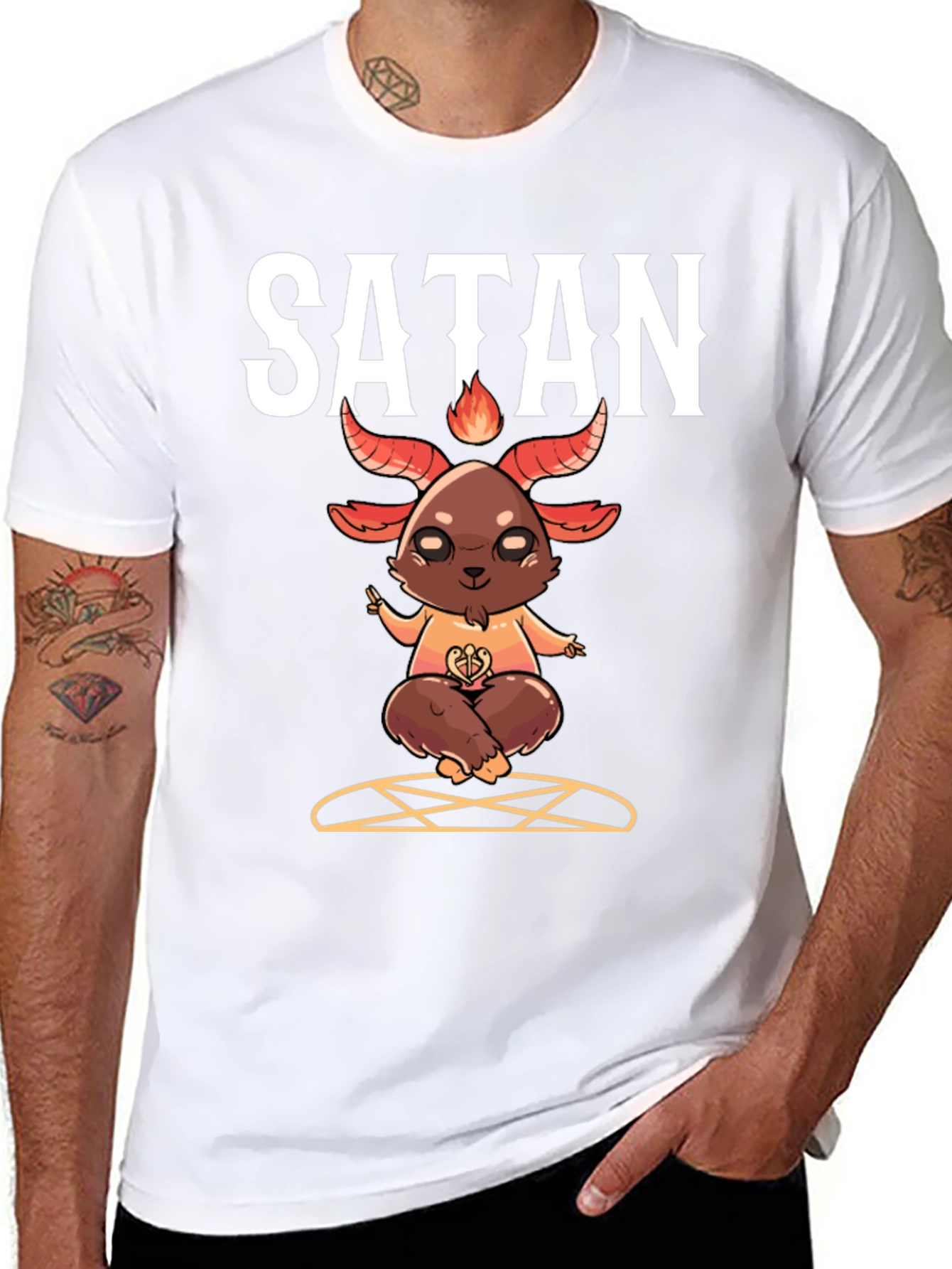 Satan Goat T-Shirt - Occult Cute Demon