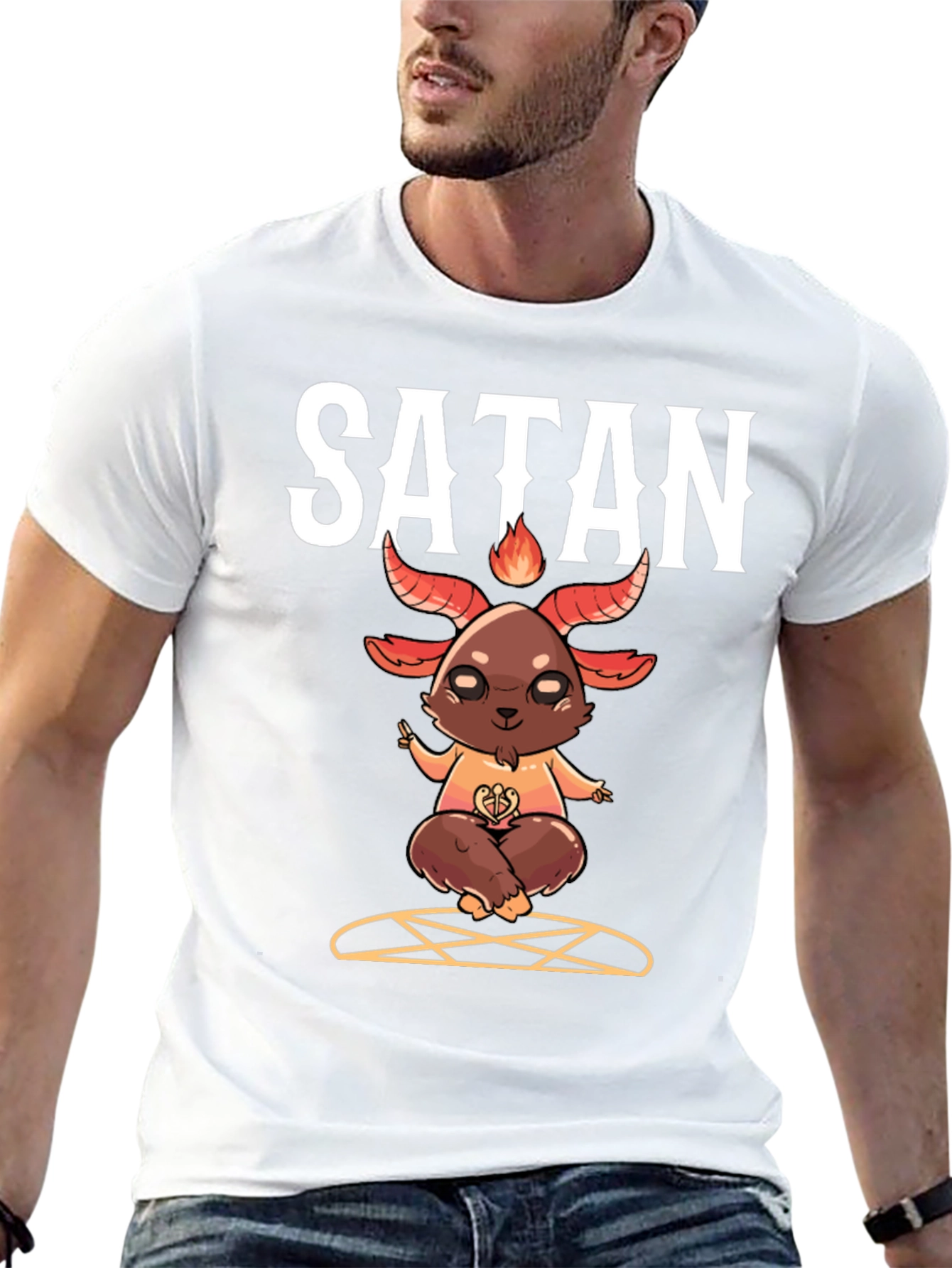 Satan Goat T-Shirt - Occult Cute Demon