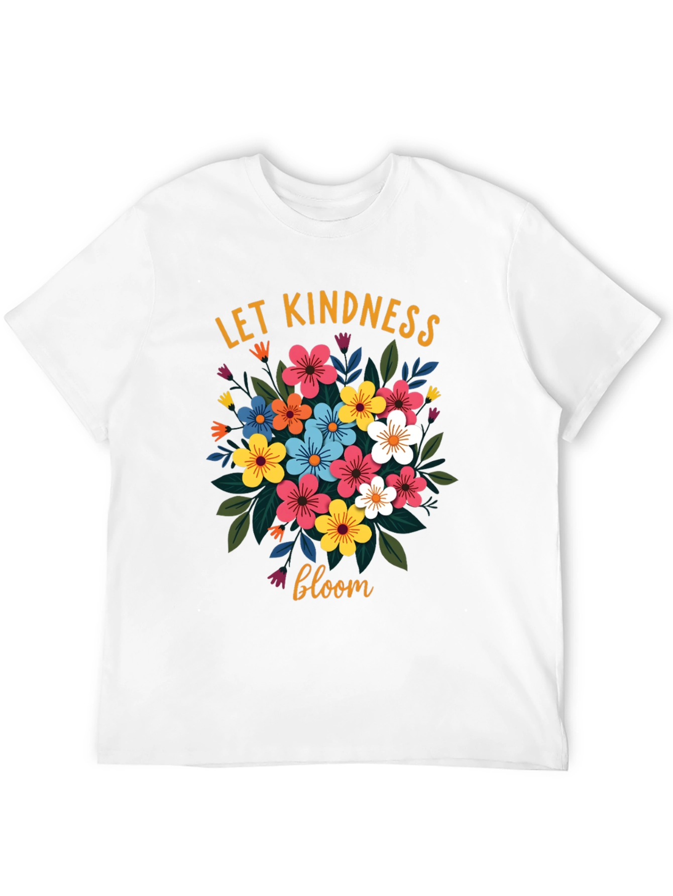 Let Kindness Bloom Floral Graphic T-Shirt