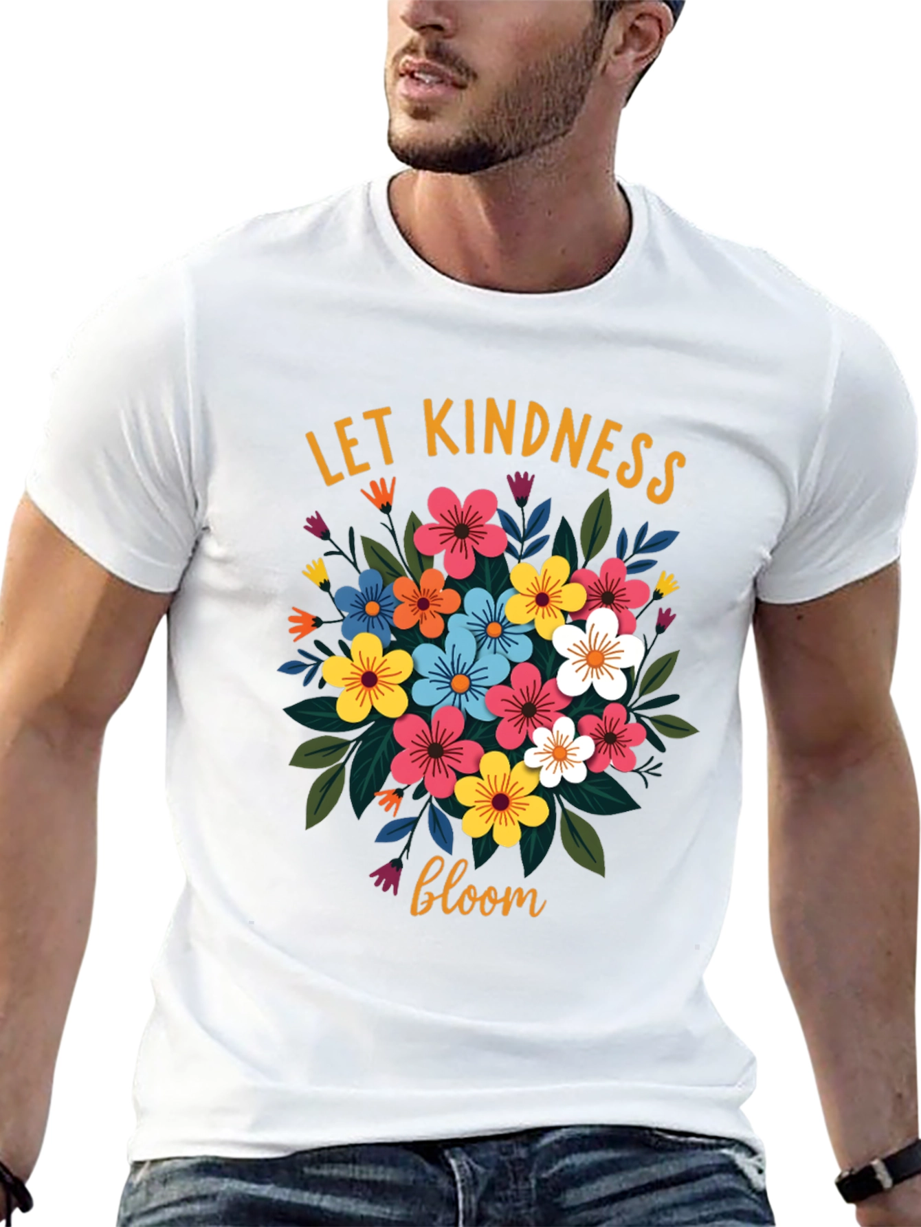 Let Kindness Bloom Floral Graphic T-Shirt