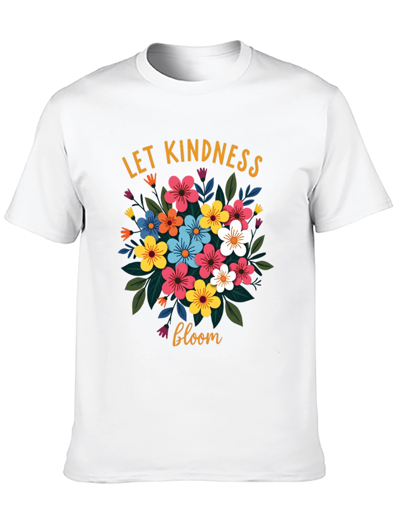 Let Kindness Bloom Floral Graphic T-Shirt