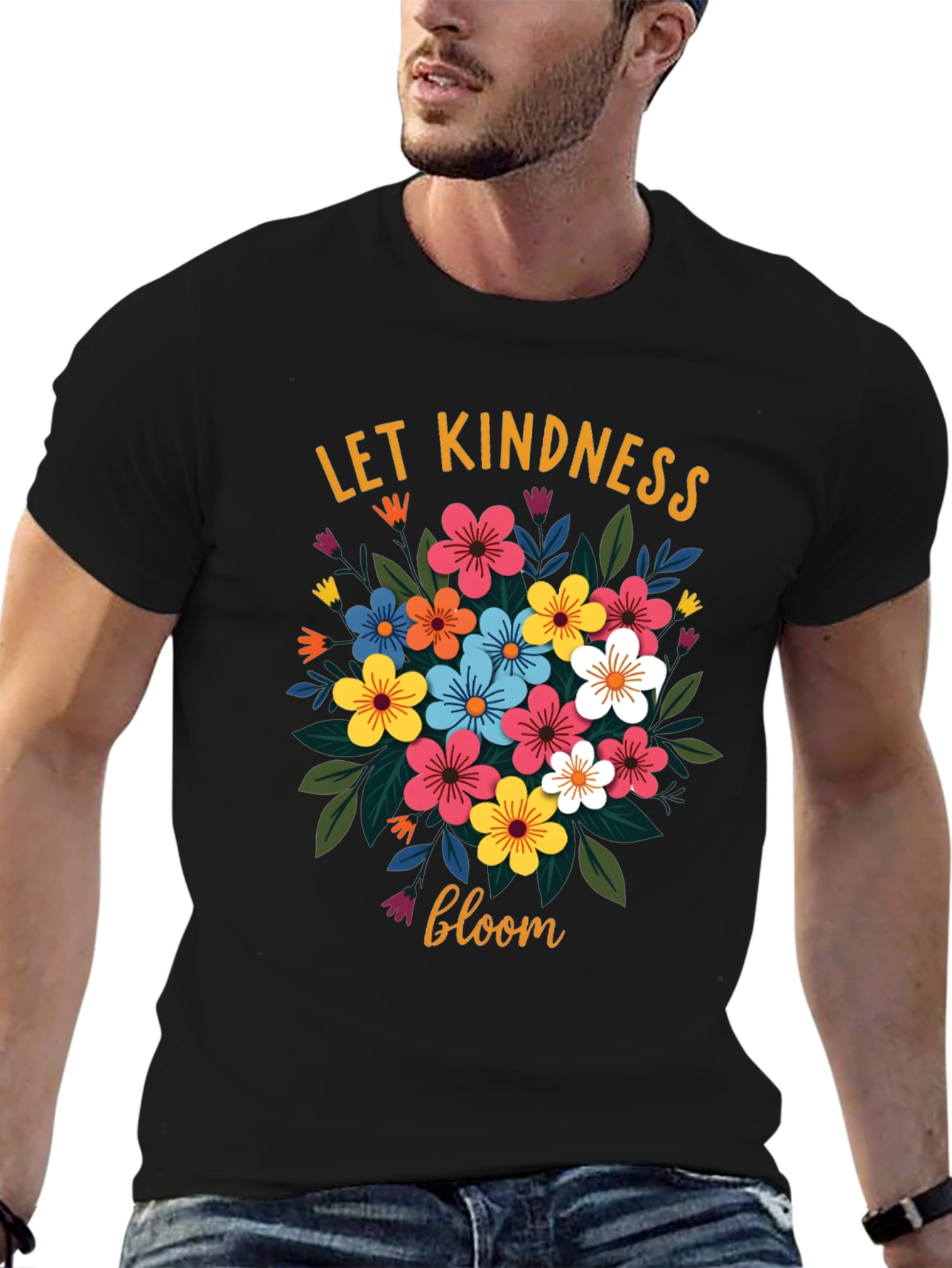 Let Kindness Bloom Floral Graphic T-Shirt
