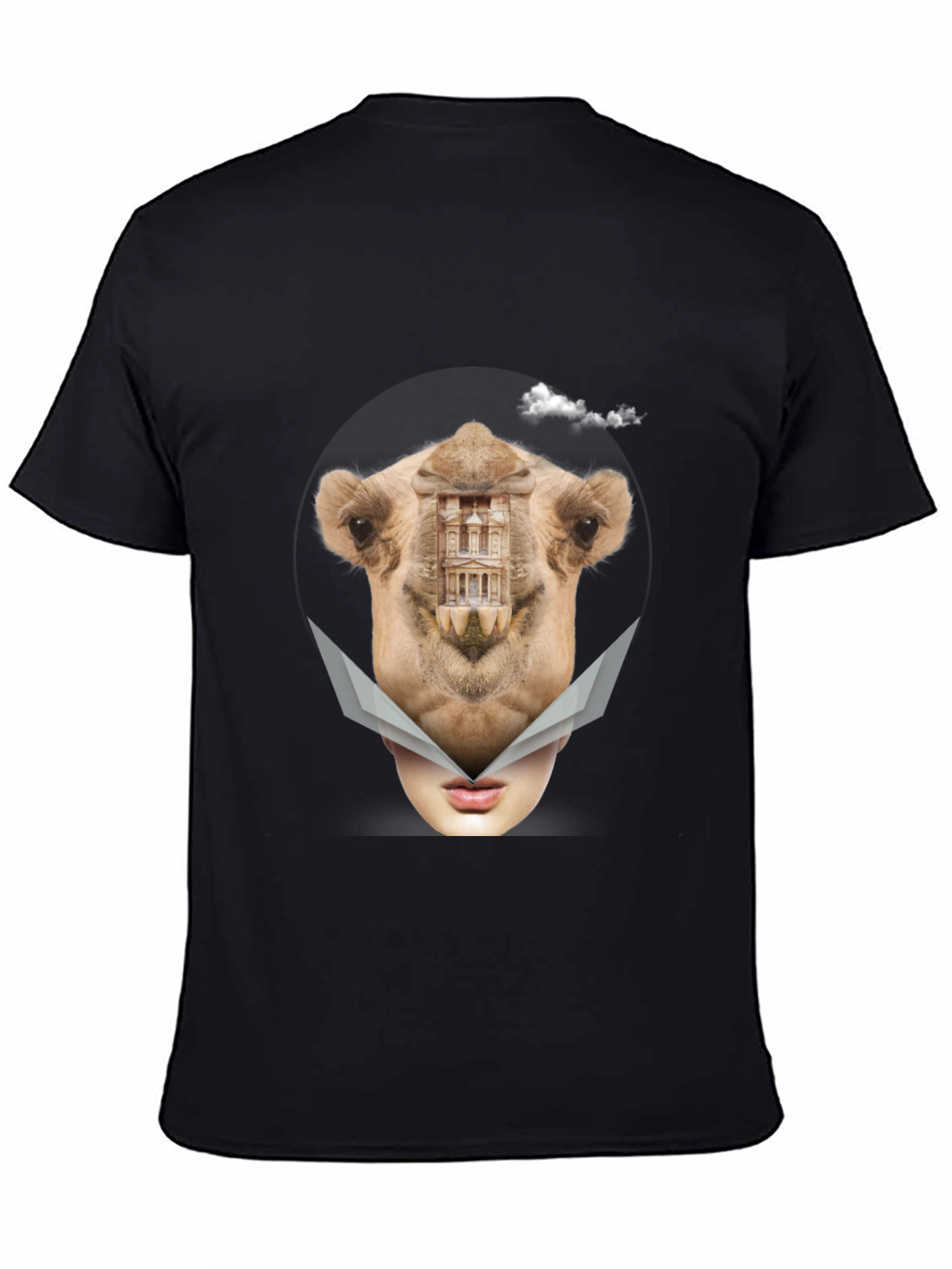 Camel Mirage T-Shirt - Surreal Art Tee