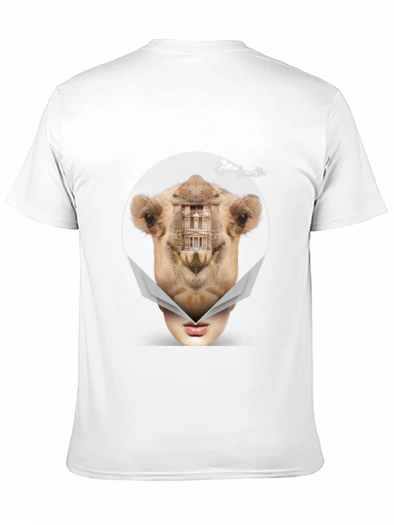 Camel Mirage T-Shirt - Surreal Art Tee