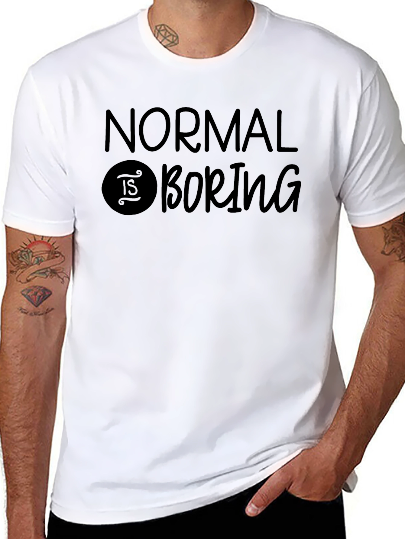 Normal Is Boring Graphic T-Shirt