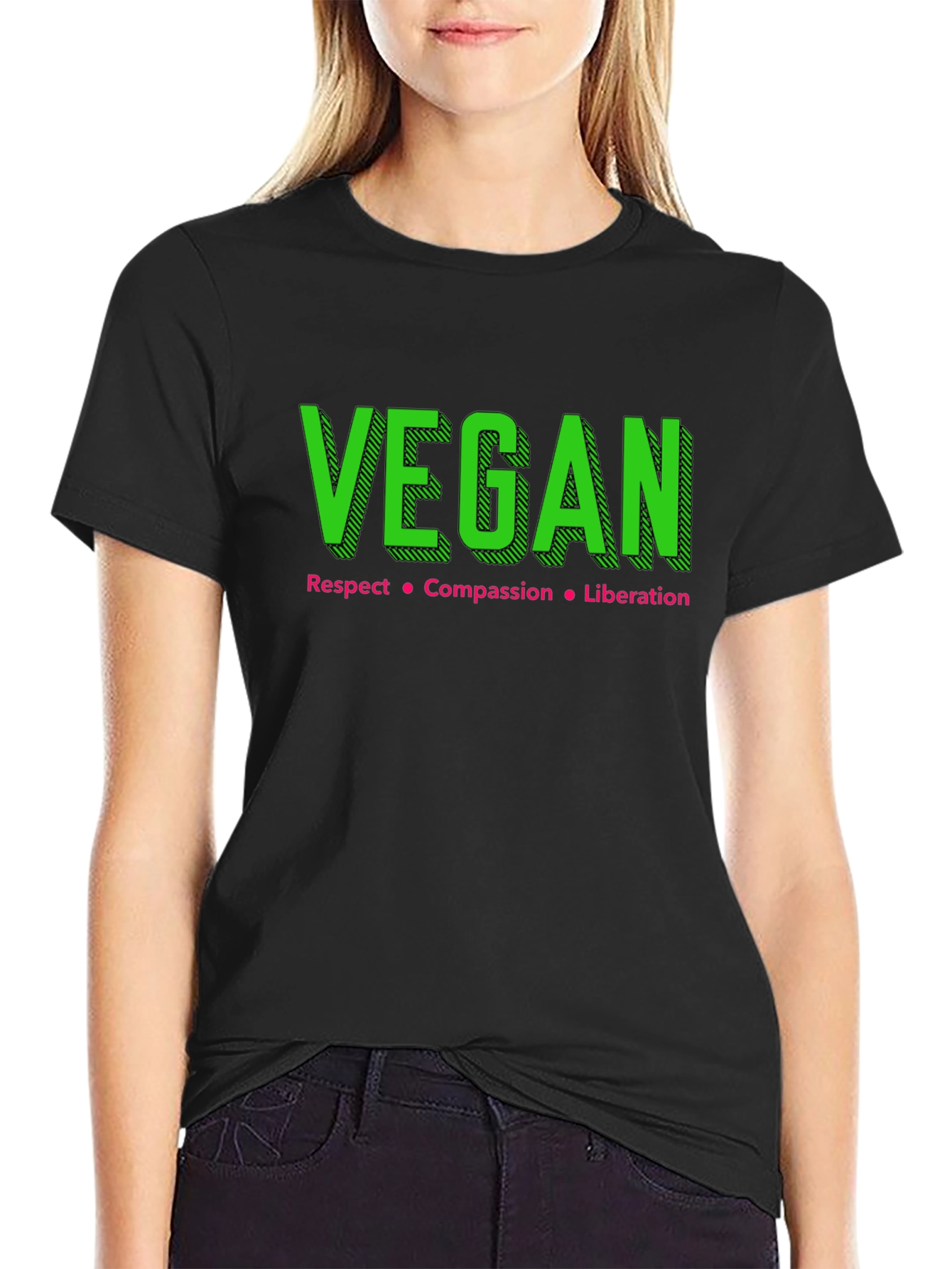 Vegan Respect Compassion Liberation Tee