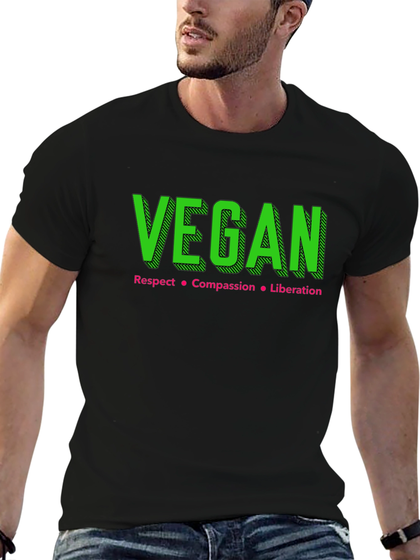 Vegan Respect Compassion Liberation Tee