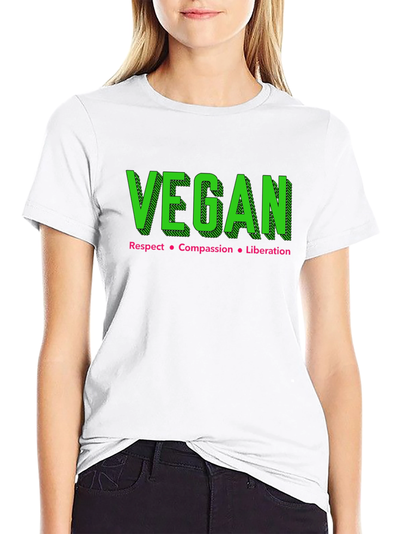Vegan Respect Compassion Liberation Tee