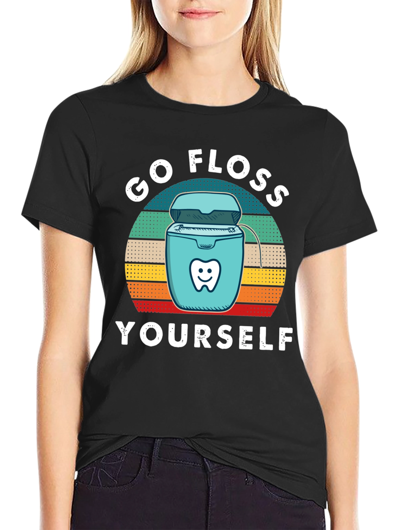 Go Floss Yourself T-Shirt Dental Hygiene Tee