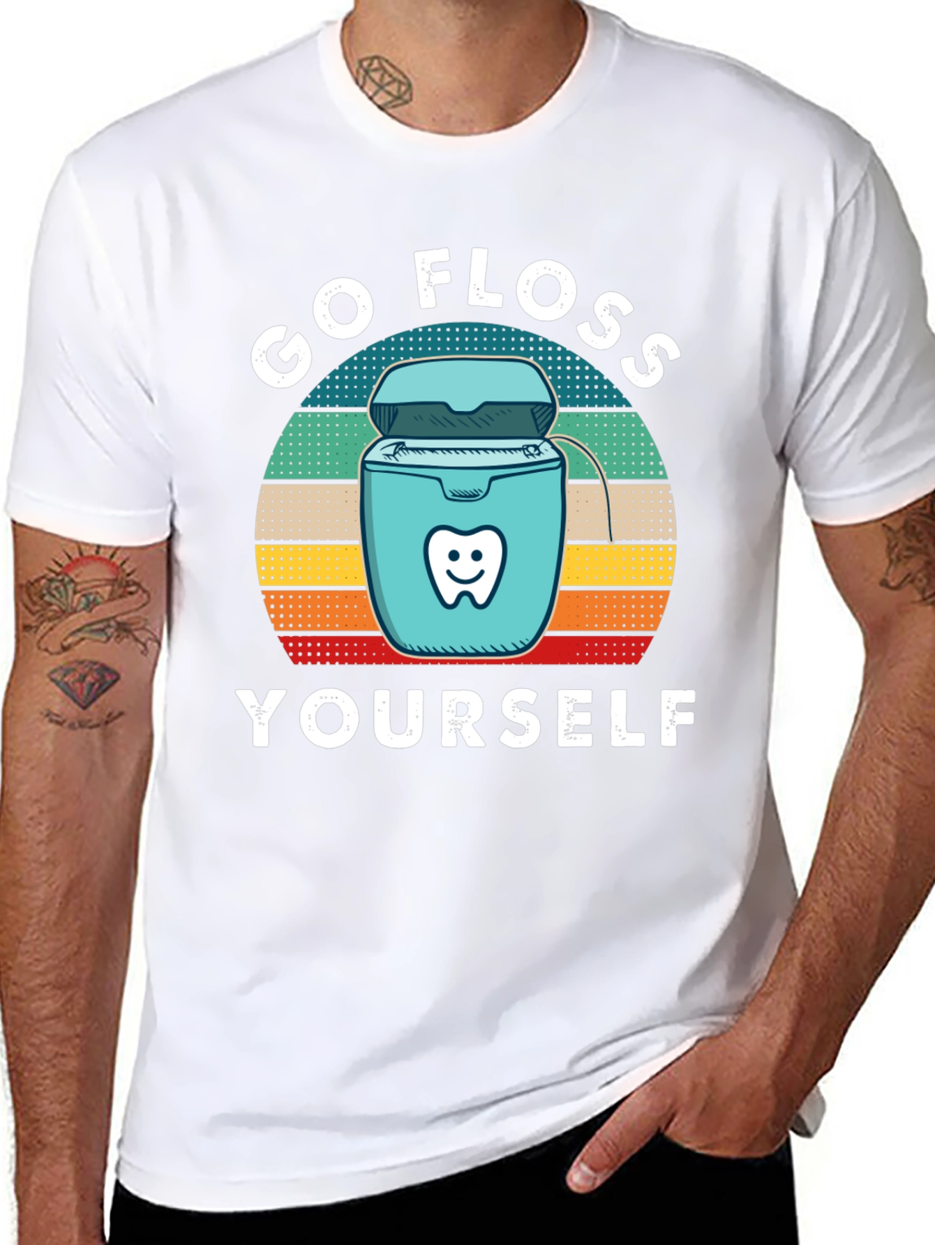 Go Floss Yourself T-Shirt Dental Hygiene Tee