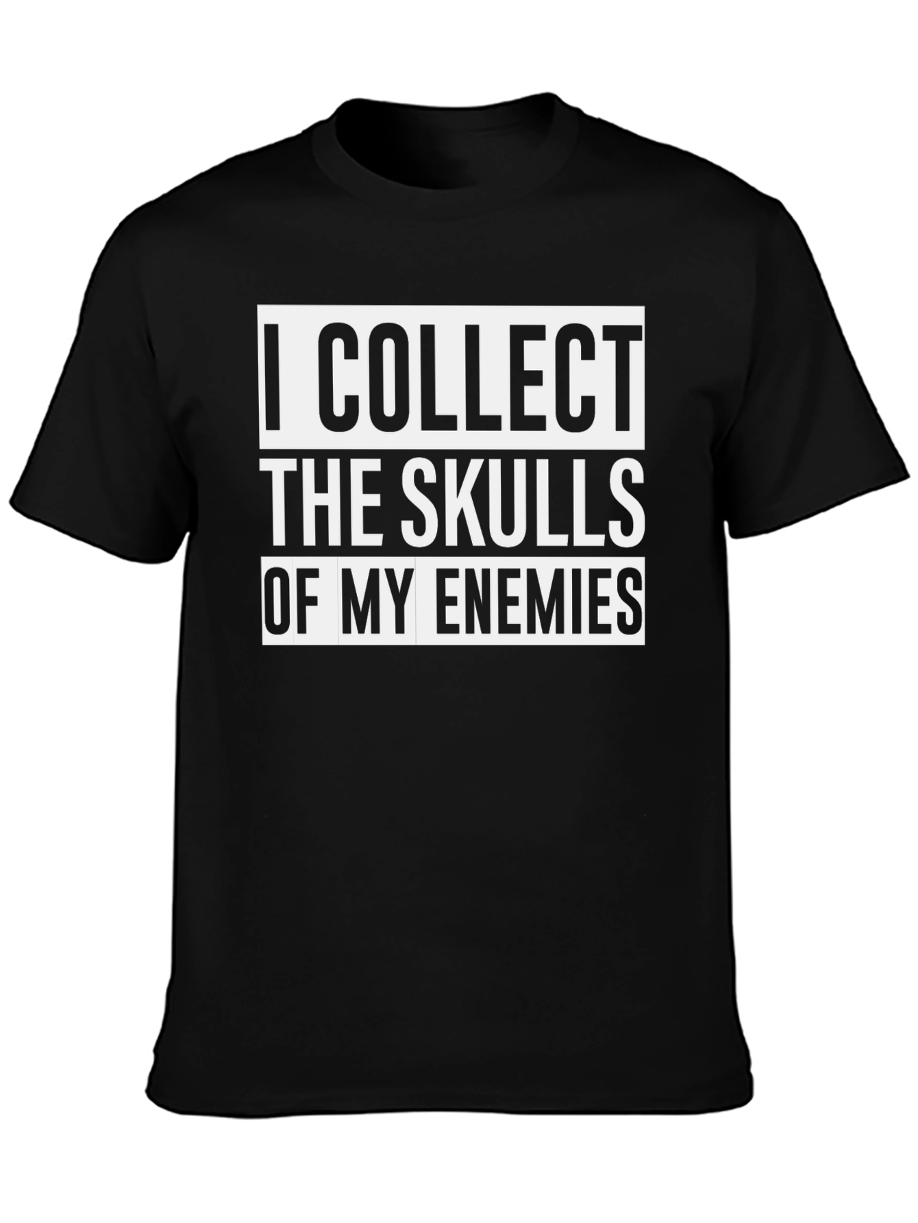 I Collect Skulls Graphic Tee - Black Cotton T-Shirt