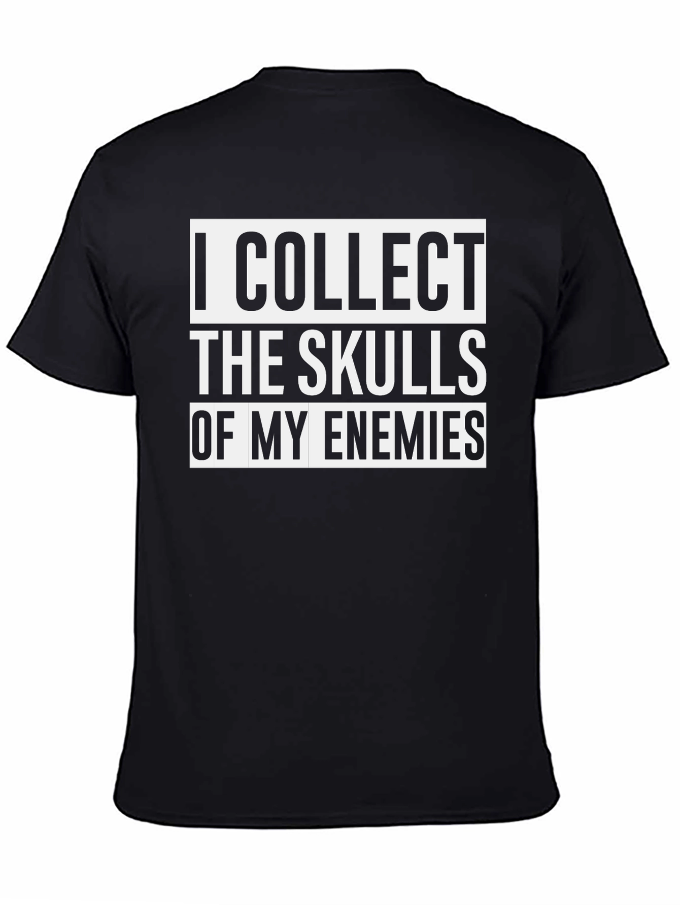 I Collect Skulls Graphic Tee - Black Cotton T-Shirt