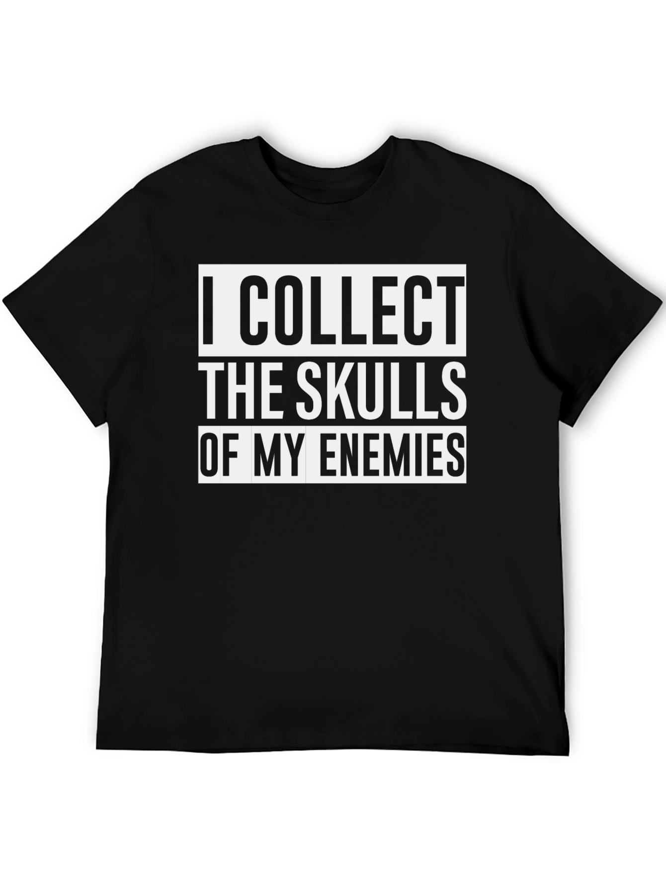 I Collect Skulls Graphic Tee - Black Cotton T-Shirt