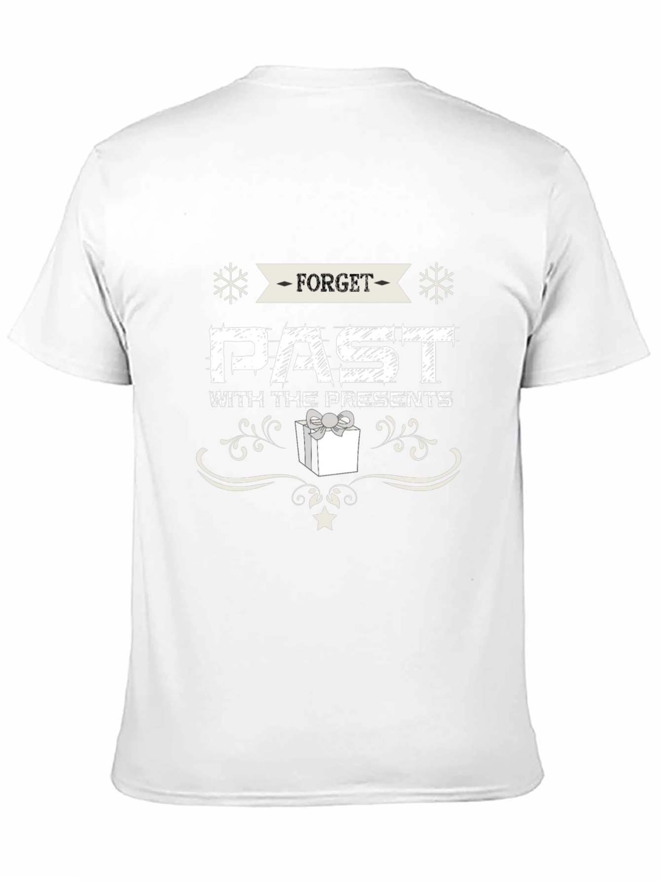 Forget Past With Presents Black Holiday T-Shirt