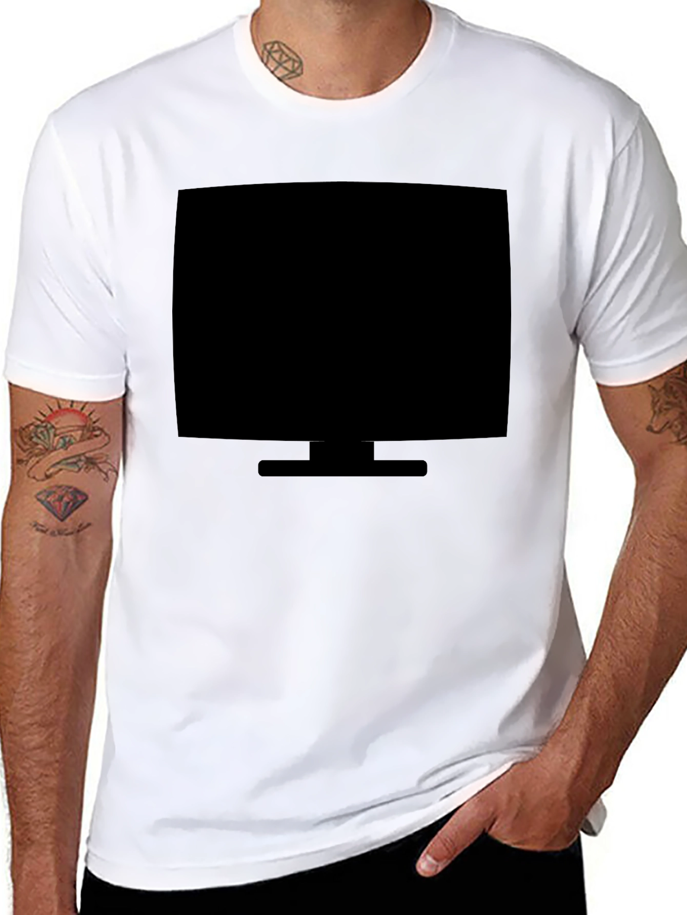 Retro Monitor Black T-Shirt