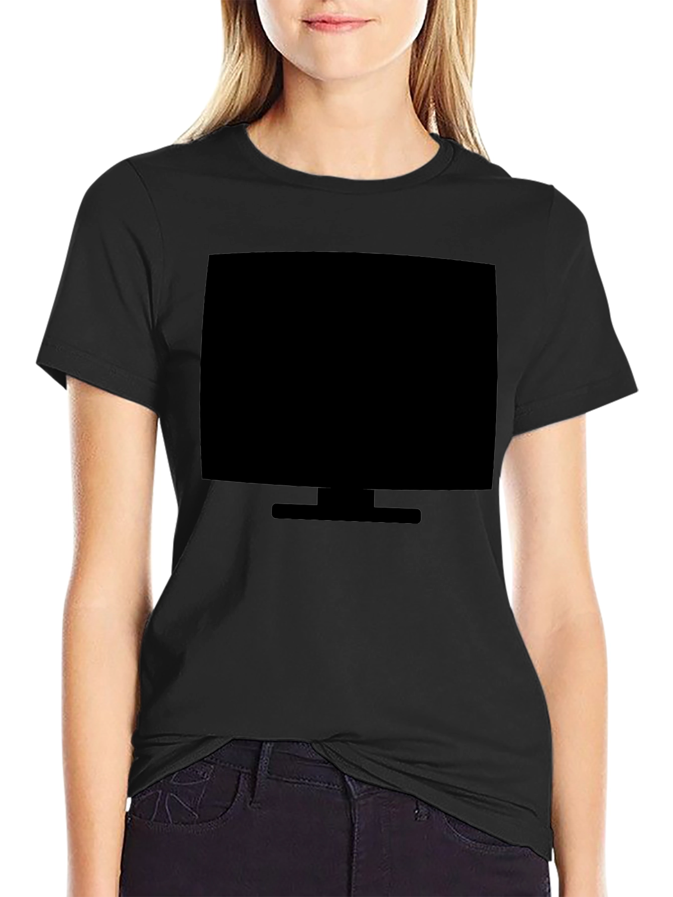 Retro Monitor Black T-Shirt