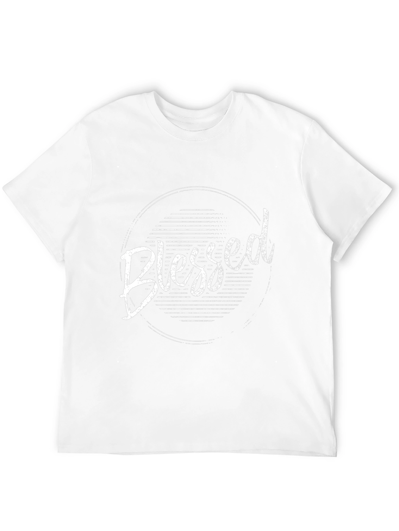 Blessed Graphic Tee - Mens Black Crew Neck